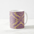 Search for purple damask mugs Vintage