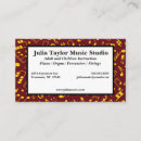 Search for musician business cards Gold
