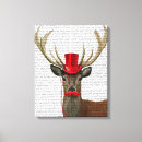 Search for red deer canvas prints Antique