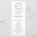 Search for border wedding programs Black and white