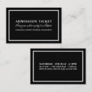 Search for ticket business cards Admission tickets