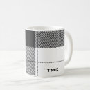 Search for black and white plaid mugs Modern
