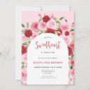 Search for sweetheart birthday invitations Pink and red