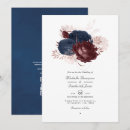 Search for maroon and navy wedding invitations Floral