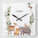 Search for woodland nursery clocks Deer