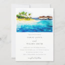 Search for maldives wedding invitations Watercolor