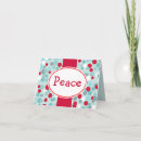 Search for aqua christmas cards Peace