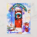 Search for red door christmas cards Rustic