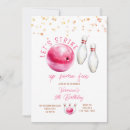Search for bowling girl invitations Retro