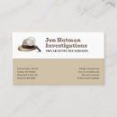 Search for private detective business cards Security
