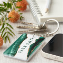 Search for father christmas rectangular key rings Green