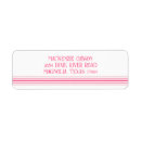 Search for pink stripe return address labels Lines