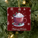 Search for hot chocolate christmas tree decorations Snowflakes