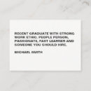 Search for keep in touch business cards Graduate