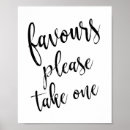 Search for please take one wedding signs Calligraphy