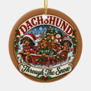Search for dachshund christmas tree decorations Doxie