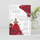 Search for red silver quinceanera invitations Mis quince