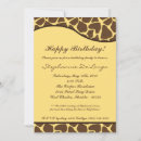 Search for giraffe print invitations Animal