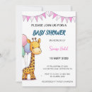 Search for yellow giraffe baby shower invitations Simple