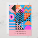 Search for geometric tree christmas cards Blue