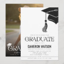 Search for class of 2027 graduation invitations Black and white