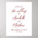 Search for red wedding signs Red and white