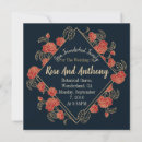 Search for antique square invitations Gold