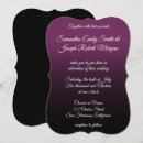 Search for purple ombre wedding invitations Chic