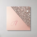 Search for rose gold canvas prints Glam