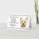 Search for yorkshire terrier mothers day cards Dog mum