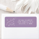 Search for lavender return address labels Retro