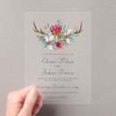 Search for deer antler wedding invitations Watercolor