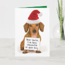 Search for funny dachshund christmas cards Cute