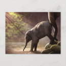 Search for elephants baby postcards Cute