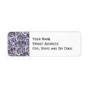 Search for floral pattern return address labels Rose