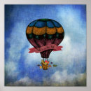 Search for hot air balloon posters Blue