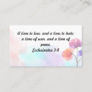 Search for inspirational bible verse business cards Religious