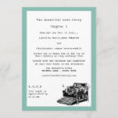 Search for typewriter wedding invitations Retro