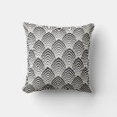 Search for black and white art deco cushions Geometry