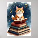 Search for cat reading posters Bookworm