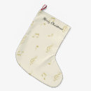 Search for music notes christmas stockings Gold