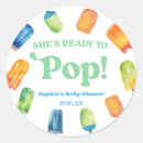 Search for pop baby shower stickers She's ready to pop