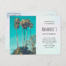 Search for exotic travel destination postcards Palm trees