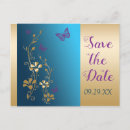 Search for purple and teal save the dates Flowers