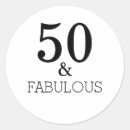 Search for text templates stickers Fifty and fabulous