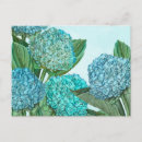 Search for blue hydrangea postcards Watercolor