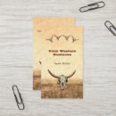 Search for cowboy business cards Western