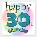 Search for happy 30th birthday stickers Party