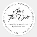 Search for black save the date stickers Modern