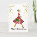 Search for 1950s christmas cards Red